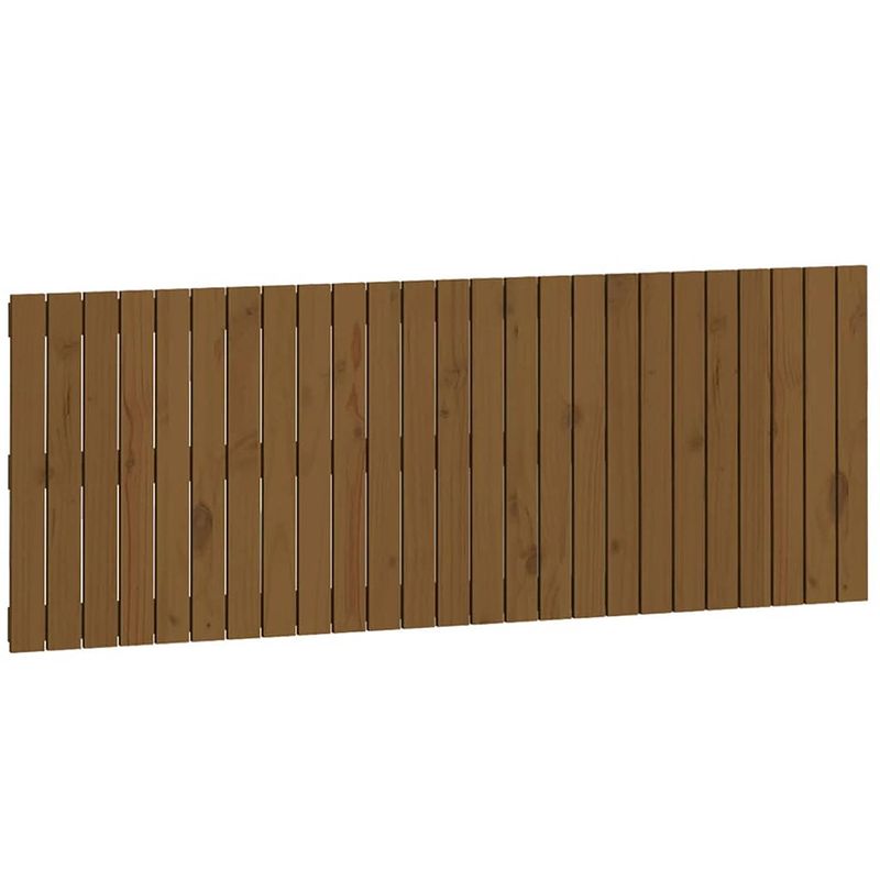 Foto van The living store houten wandhoofdbord - 159.5 x 3 x 60 cm - massief grenenhout