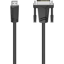 Foto van Hama hdmi / dvi adapterkabel hdmi-a stekker, dvi-d 18+1-polige stekker 1.50 m zwart 00205018 hdmi-kabel