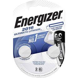 Foto van Energizer batterij knoopcel ultimate lithium 3v cr2016 2 stuks