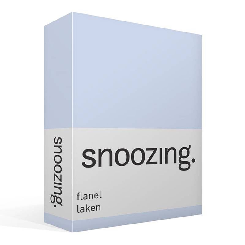 Foto van Snoozing - flanel - laken - lits-jumeaux - 240x260 - hemel