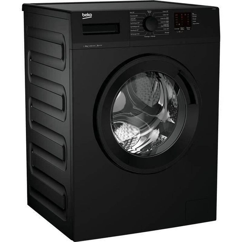 Foto van Beko llf082b2 frontwasmachine - 8 kg - aquawave-trommel - 1200 tpm - zwart