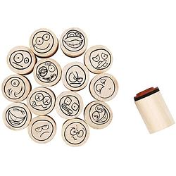 Foto van Creotime stempels smileys 20 mm 15 stuks