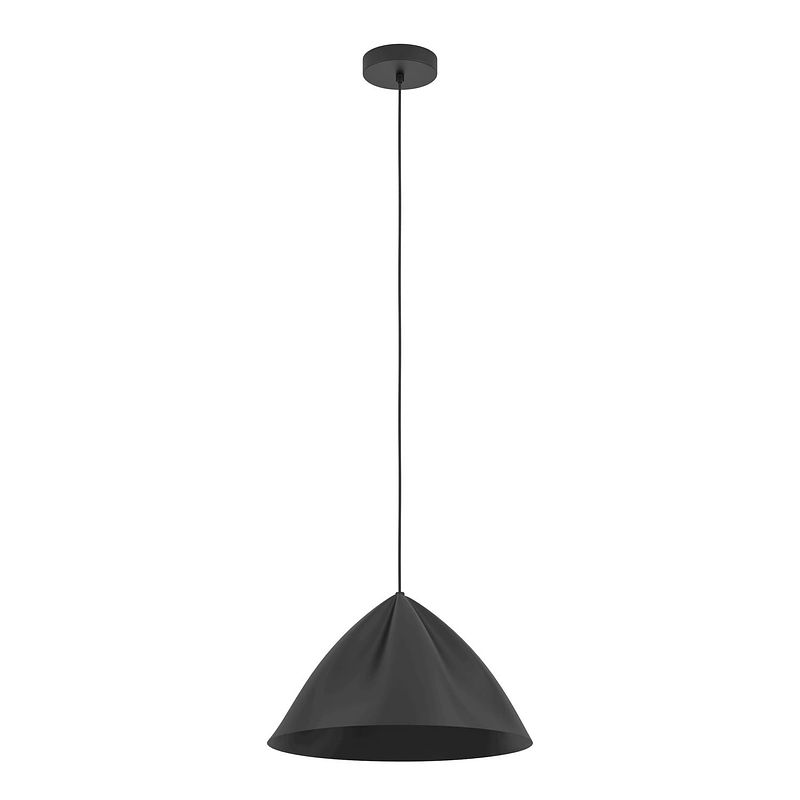 Foto van Eglo podere hanglamp - e27 - ø 42,5 cm - zwart - staal