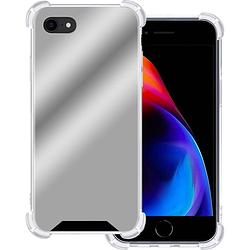 Foto van Basey apple iphone se (2020) hoesje siliconen shock proof hoes case cover - zilver