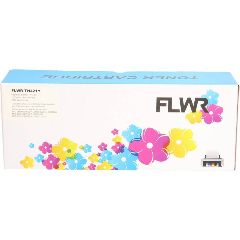 Foto van Flwr brother tn-421 geel toner