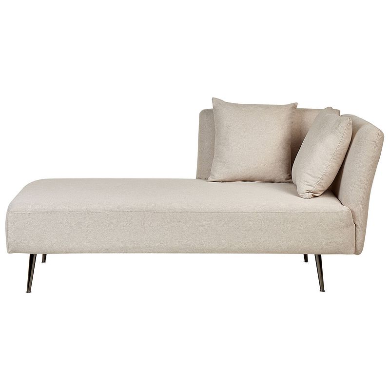 Foto van Beliani riom - chaise longue-beige-polyester