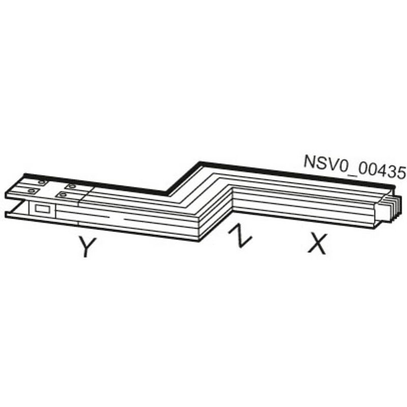 Foto van Siemens bvp:261816 railbak aluminium lichtgrijs 699 mm² 1000 a