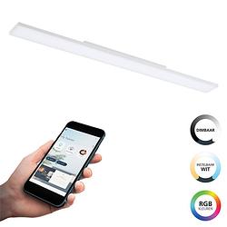 Foto van Eglo connect.z turcona-z smart plafondlamp - 120 cm - wit - instelbaar rgb & wit licht - dimbaar - zigbee