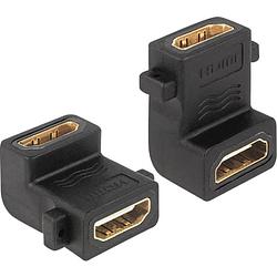 Foto van Delock 65510 hdmi adapter [1x hdmi-bus - 1x hdmi-bus] zwart vergulde steekcontacten