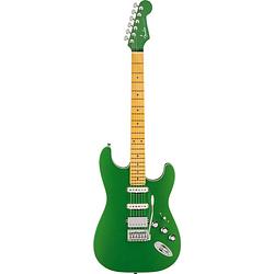 Foto van Fender aerodyne special stratocaster hss speed green metallic mn elektrische gitaar met gigbag