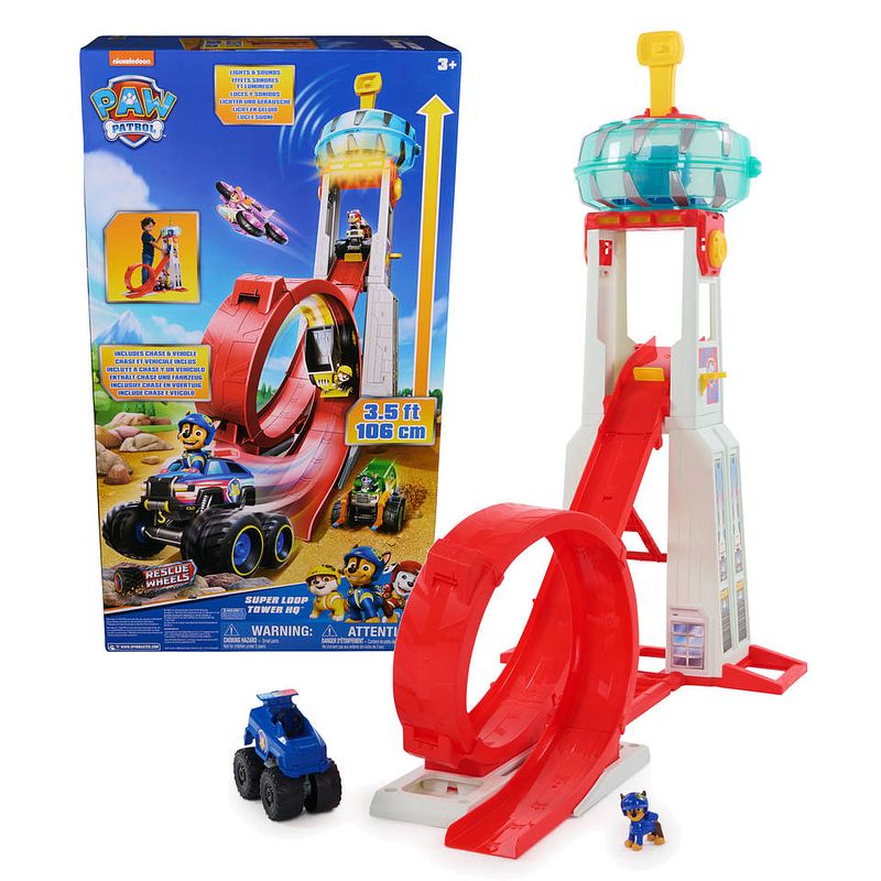 Foto van Paw patrol rescue wheels hoofdkwartier met licht en geluid