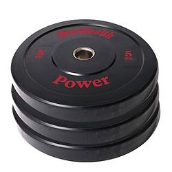 Foto van Men's health bumper plate - halterschijf - 50 mm - 5 kg