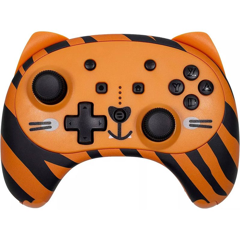 Foto van X-rocker - wild tiger - draadloze nintendo switch controller - 2 frontjes (2 gezichten) - junior gamers