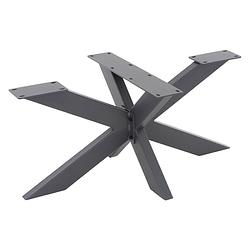 Foto van Ml-design tafelpoten x-design, antraciet, 98x58x43 cm, gemaakt van metaal