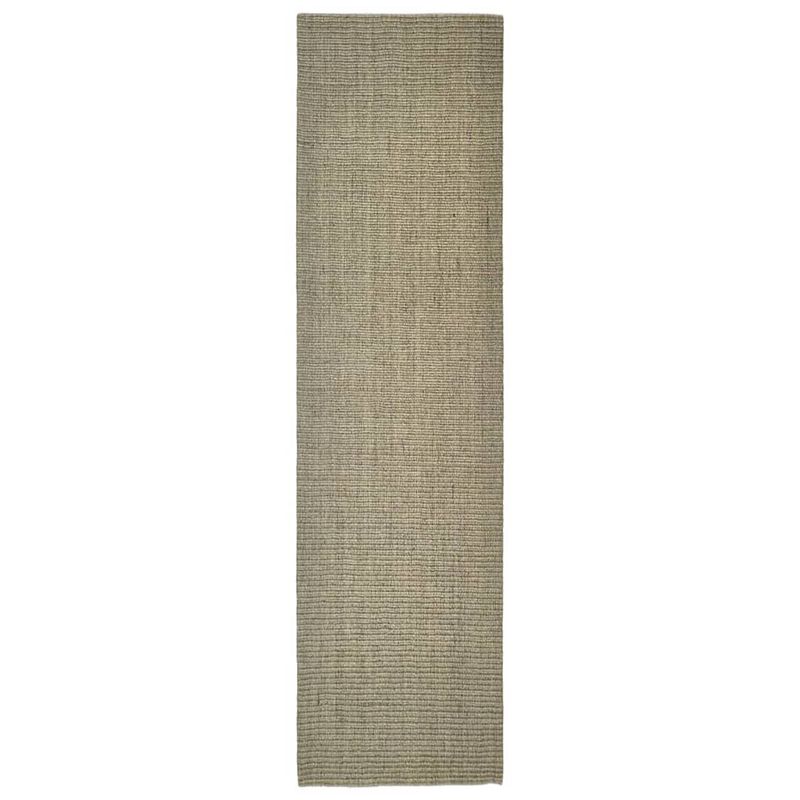 Foto van The living store sisal vloerkleed - 80 x 300 cm - taupe - 100% sisal