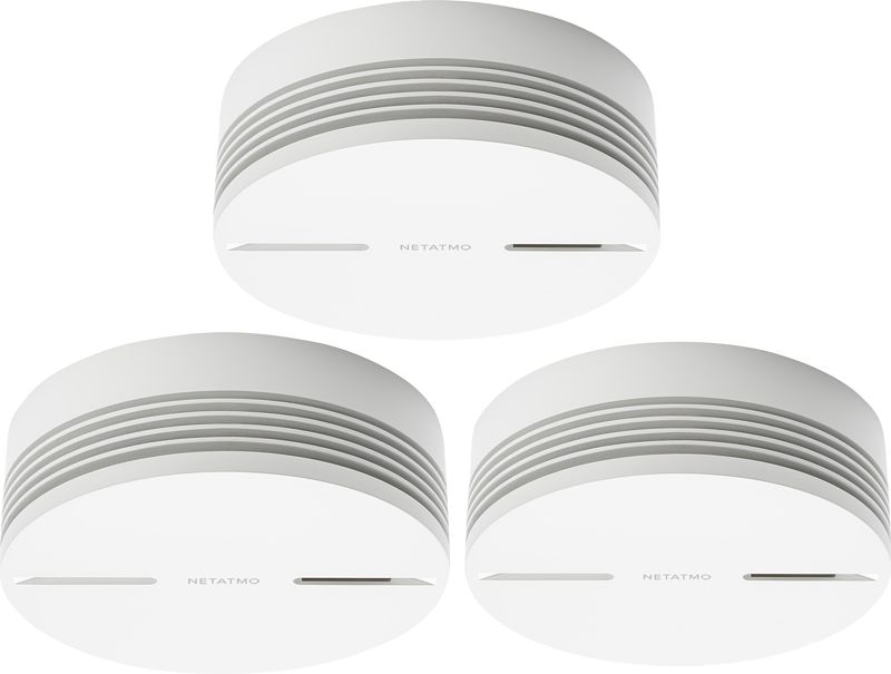 Foto van Netatmo slimme rookmelder 3-pack