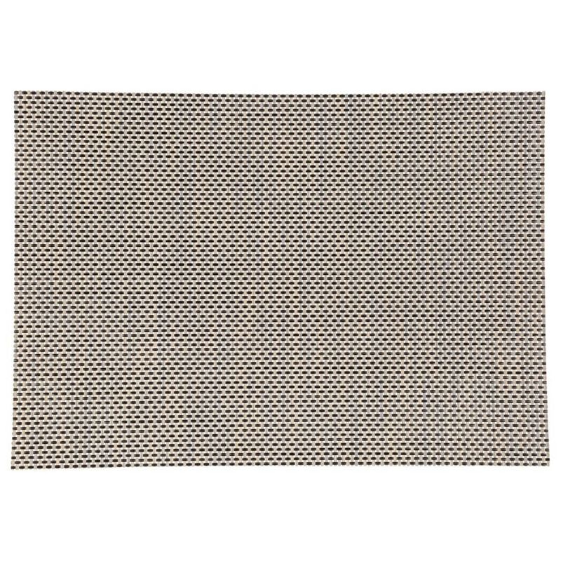 Foto van Rechthoekige placemat uni beige texaline 50 x 35 cm - placemats