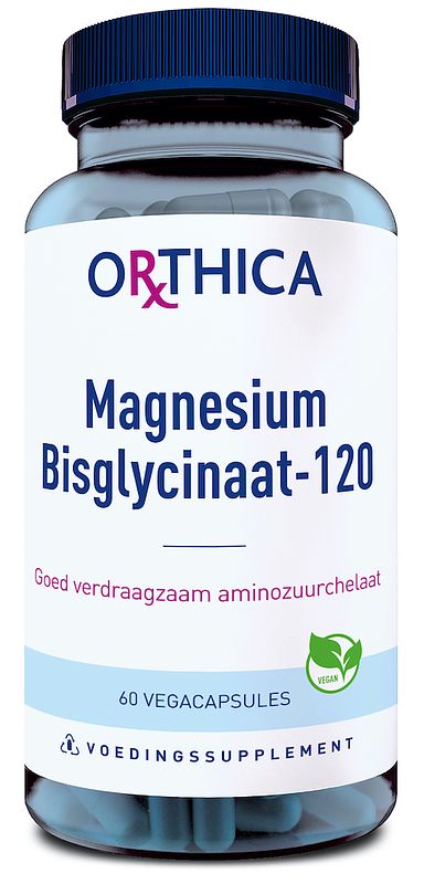 Foto van Orthica magnesium bisglycinaat-120 capsules