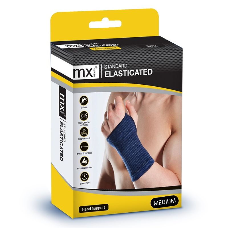 Foto van Mx health mx standard hand support elastic - m