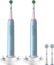 Foto van Oral-b pro 3 3770 blauw duo pack