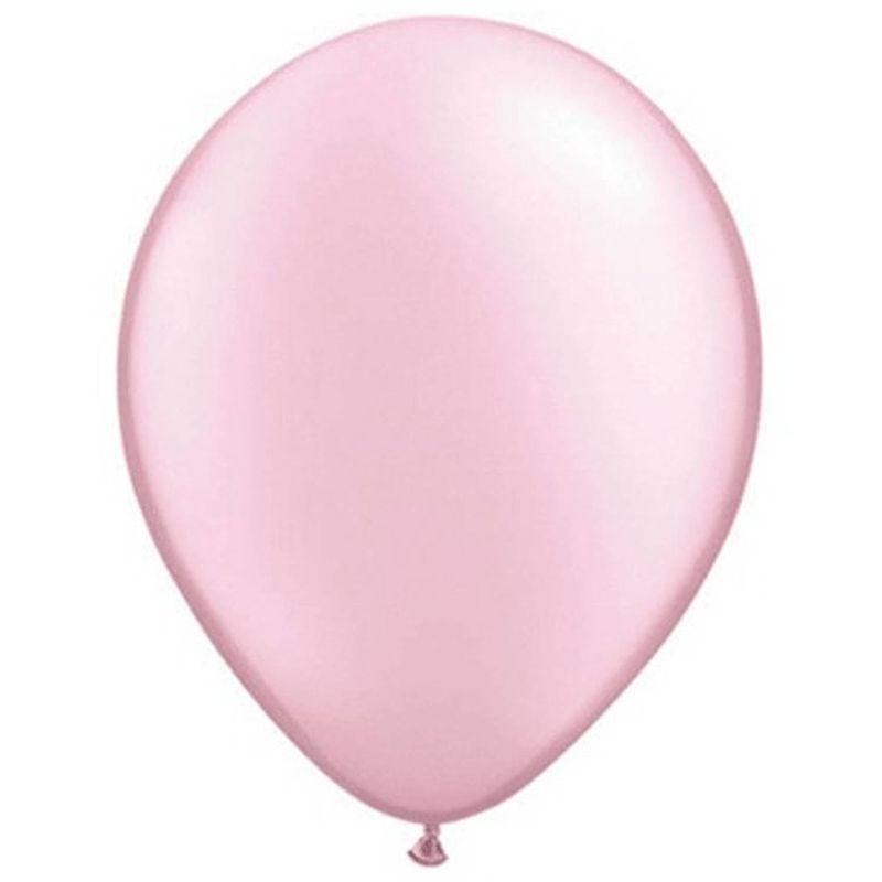 Foto van 25x parel roze qualatex ballonnen - ballonnen