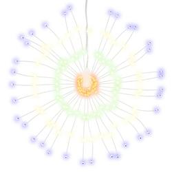 Foto van Vidaxl kerstverlichting vuurwerk 140 meerkleurige led'ss 17 cm