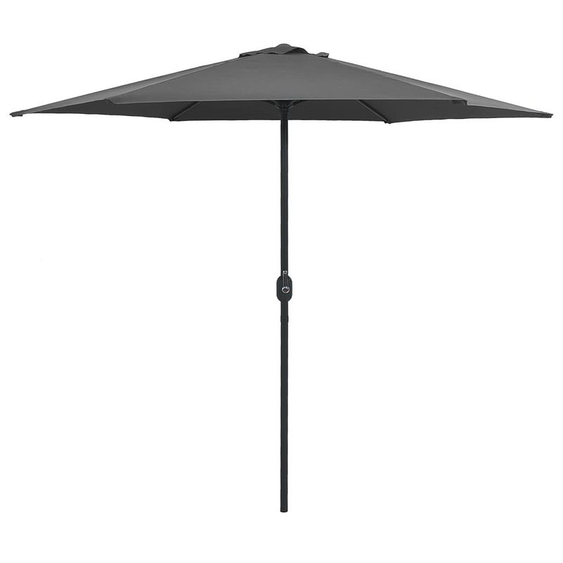 Foto van Vidaxl parasol met aluminium paal 270x246 cm antraciet