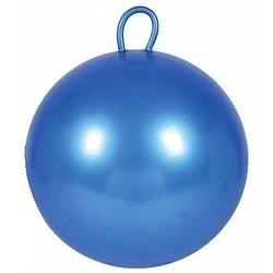 Foto van Skippybal blauw 70 cm voor kinderen - skippyballen buitenspeelgoed voor jongens/meisjes