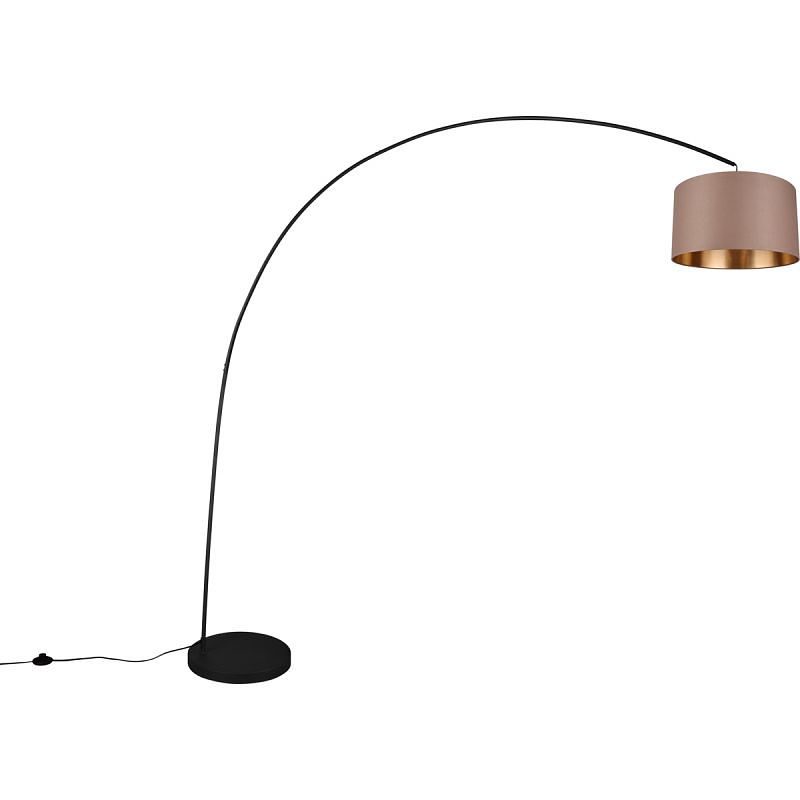 Foto van Vloerlamp mansur taupe excl. 1 x e27 4w