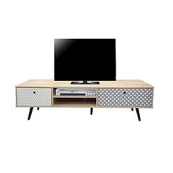 Foto van Tv-meubel azoia - whitewash - 40x150x39 cm - leen bakker