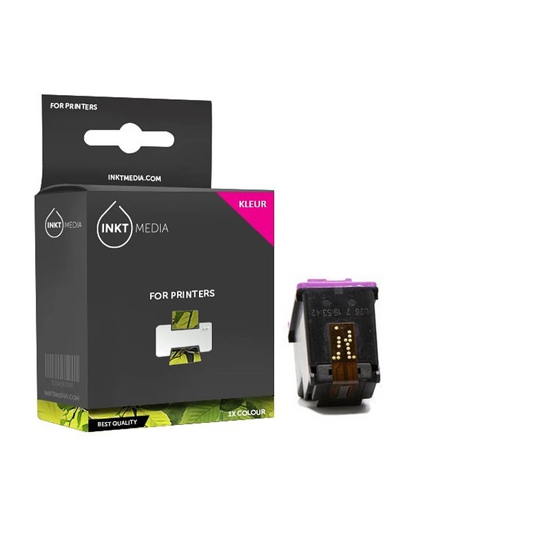 Foto van Inktmedia® -navulinkt - geschikt hp 57 c6657ae inktcartridge kleur - navul inkt - refill inkt