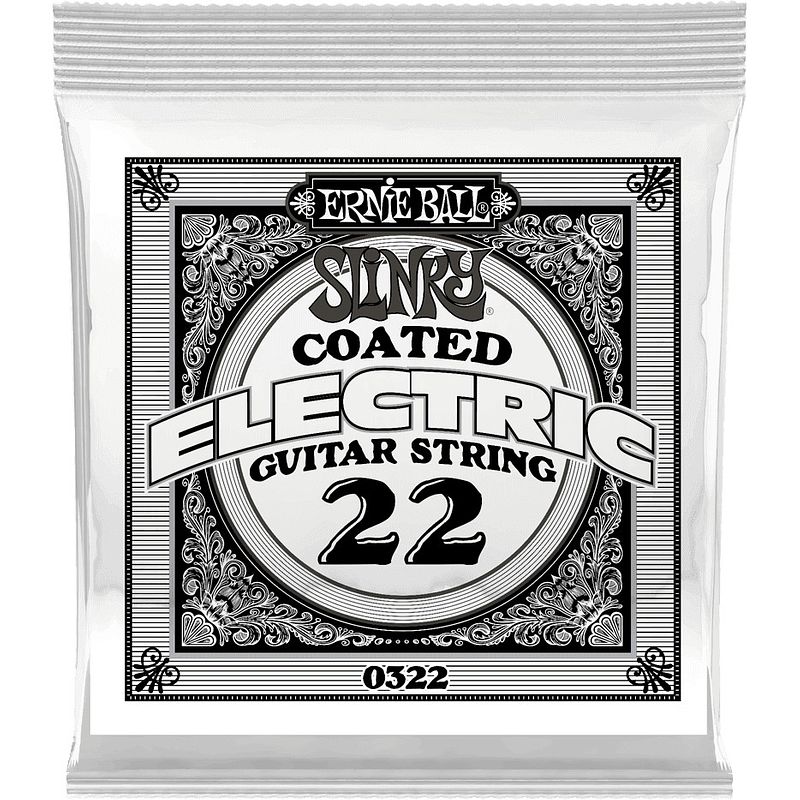 Foto van Ernie ball 0322 .022 slinky coated nickel wound losse snaar voor elektrische gitaar