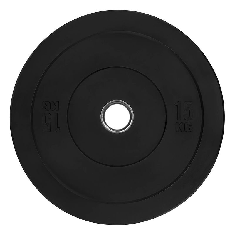 Foto van Ryzor halterschijf - 15 kg - rubber - zwart
