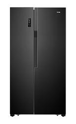 Foto van Etna akv578 amerikaanse koelkast zwart