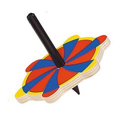 Foto van Goki houten tol: parasol 6-7 cm