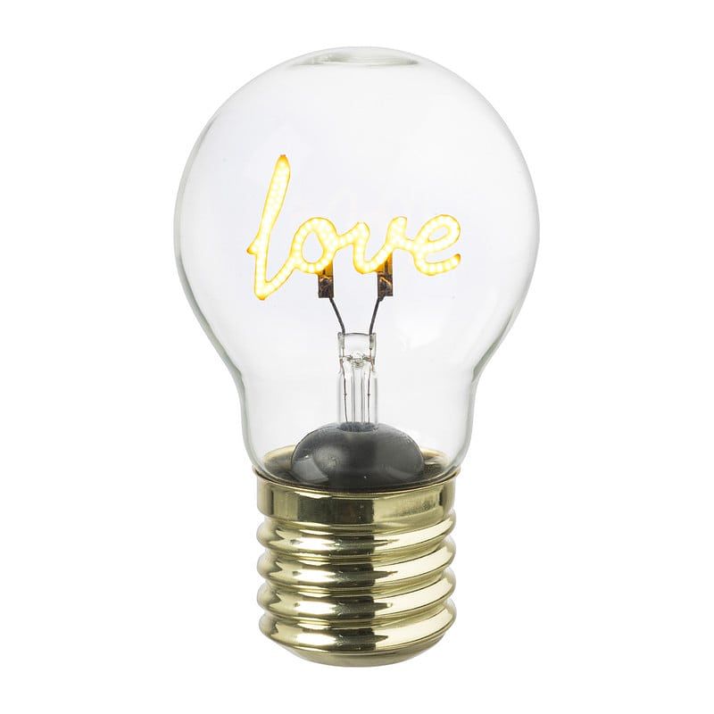 Foto van Ledlamp love - 7x7x12 cm