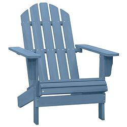 Foto van Vidaxl tuinstoel adirondack massief vurenhout blauw