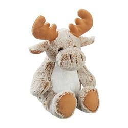 Foto van Pluche rendier knuffel grijs 40 cm knuffels/kerstknuffels - knuffel bosdieren