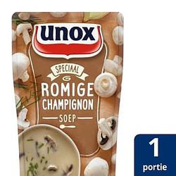 Foto van Unox speciaal soep romige champignon 300ml bij jumbo