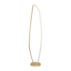 Foto van Eglo vallerosa vloerlamp - led - 128,5 cm - goud/wit - staal