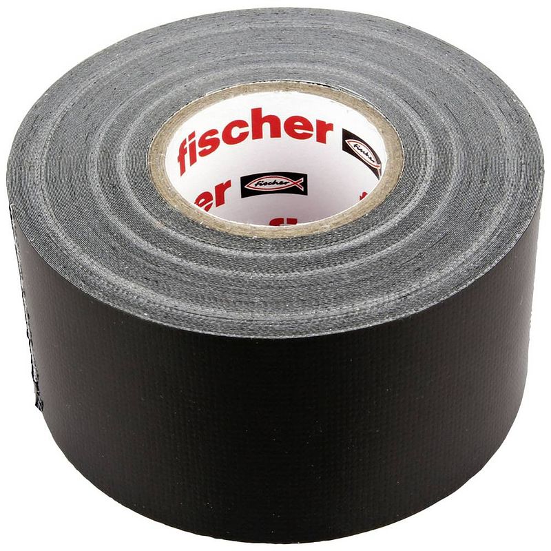 Foto van Fischer gow 560903 textieltape zwart (l x b) 25 m x 48 mm 1 stuk(s)