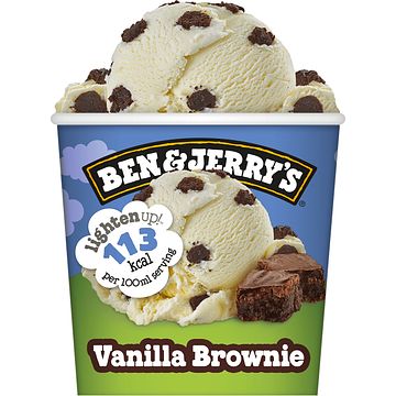 Foto van Ben & jerry'ss lighten up! ijs vanilla brownie 465ml bij jumbo