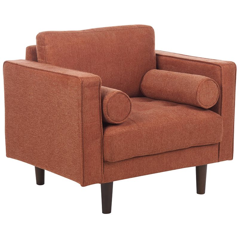 Foto van Beliani nurmo - fauteuil-bruin-polyester