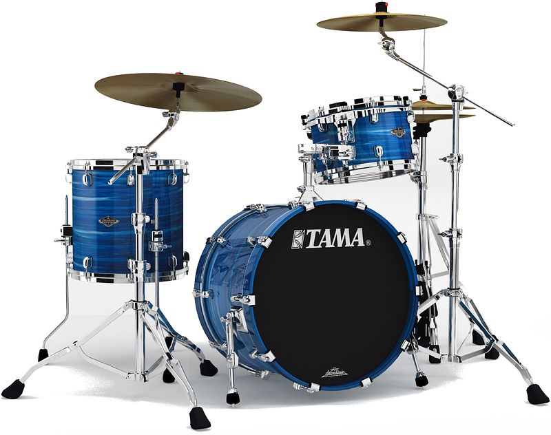 Foto van Tama wbs30rs-lor starclassic w/b ocean blue ripple 3-delige shellset