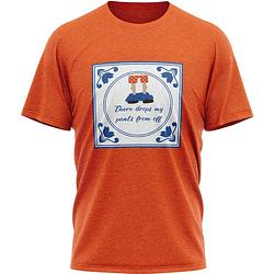 Foto van Jap oranje t-shirt - heren - maat xl - regular fit - ademend katoen - koningsdag, nederlands elftal, formule 1 etc.