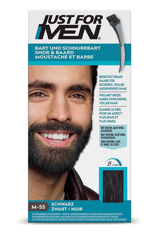Foto van Just for men mustache & beard black