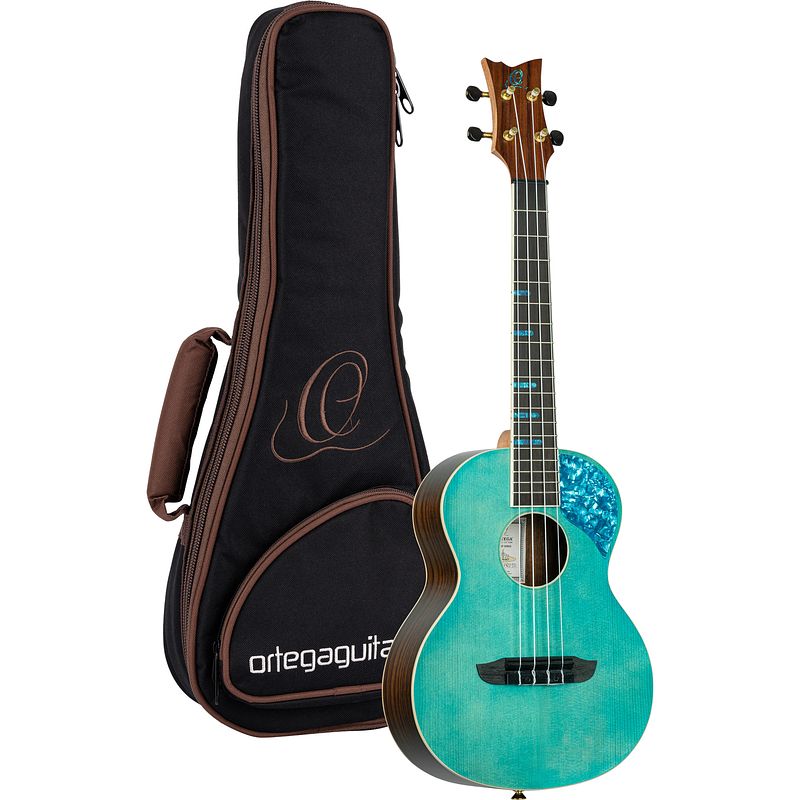 Foto van Ortega ghost series rugh-oct tenor ukelele met gigbag