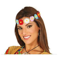 Foto van Fiestas guirca hoofdband bloemen dames polyester