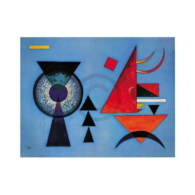 Foto van Wassily kandinsky - weiches hart kunstdruk 80x60cm