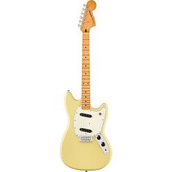 Foto van Fender player ii mustang mn hialeah yellow elektrische gitaar